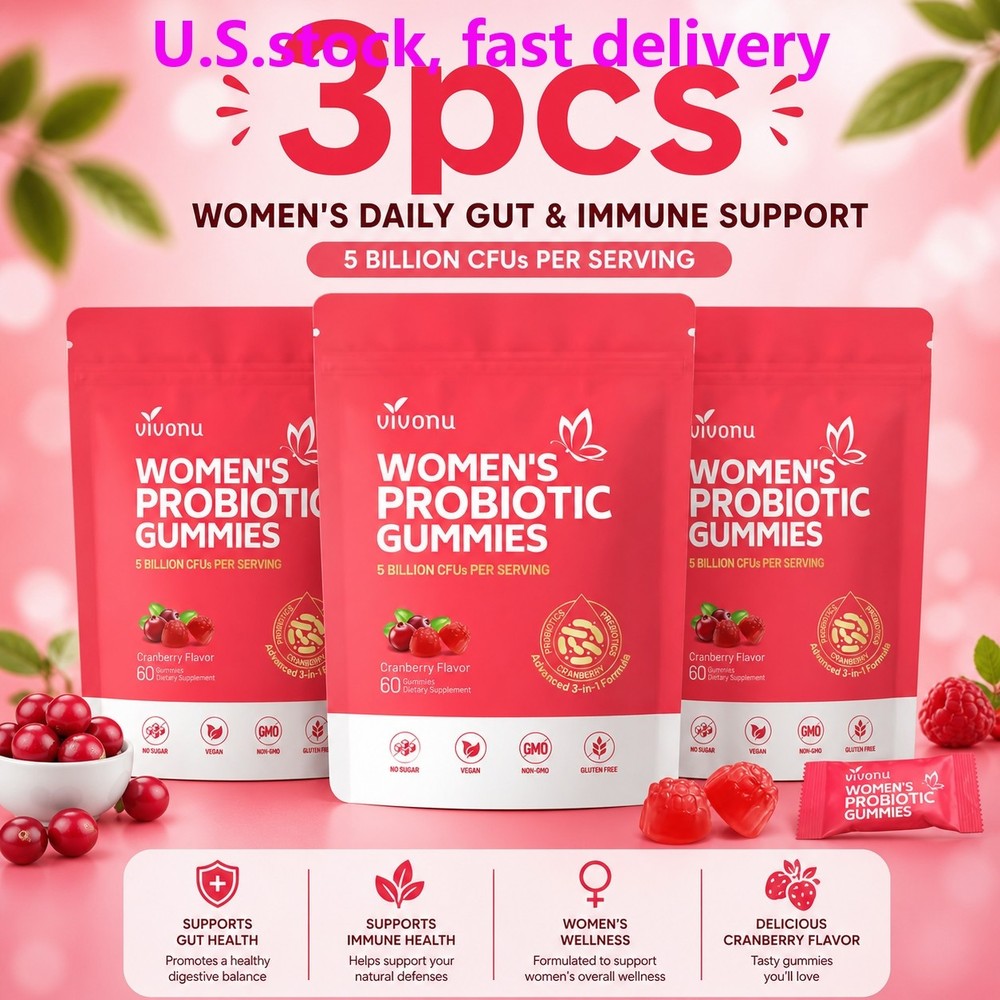 VivoNu Cranberry Probiotic Gummies | Targeting Body Odor, Women’s Health, and Bo