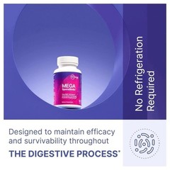 Mega Sporebiotic 180 Probiotic Microbiome Gut Wellness Softgels Men Women