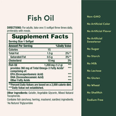 Nature’s Bounty Fish Oil 1200 mg Omega-3 Softgels – 200 Count (Heart Health)