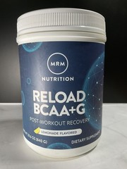 MRM Reload BCAA+G, Post-Workout Recovery Lemonade Flavor Powder