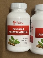 4 Pack Native Essentials Ashwagandha 1000mg Per Serving 60 Capsules Exp 5/2028