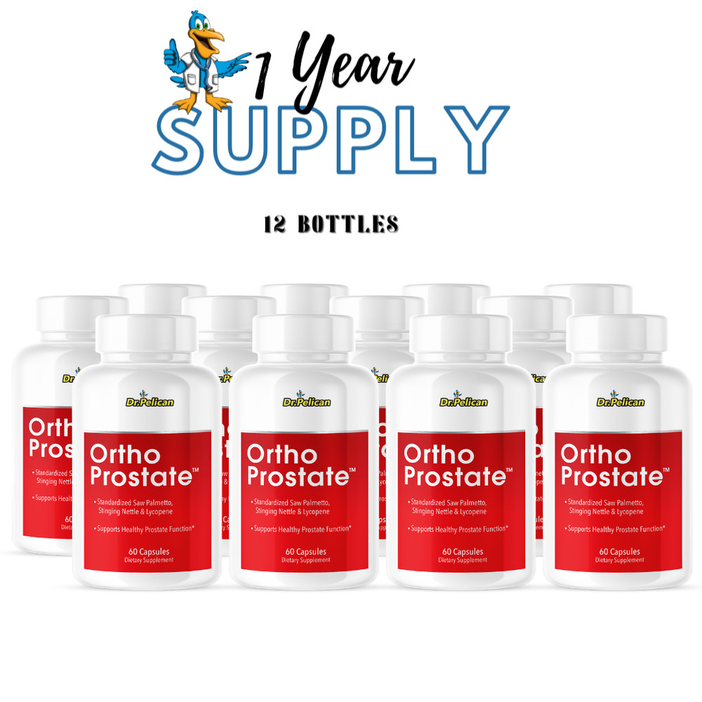Ortho Prostate- Support Supplement for Men – Urinary & Bladder Health-12 Bottles