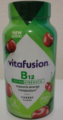 vitafusion B12 Extra Strength 3000 mcg Cherry Gummies 170 Ct Gluten-Free