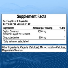 Super Berberine & Ceylon Cinnamon 4000Mg – Supports Circulation And Heart Health