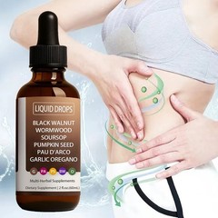 Enhanced Nutralis Black Walnut Wormwood Gut Cleanse Digestive Health Liquid 60ml