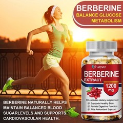 3 Packs Berberine Premium Extract Antioxidant Blood Sugar Support 1200mg Capsule