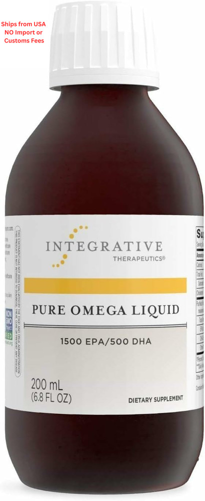 Integrative Therapeutics Pure Omega Liquid – Fish Oil 6.8 Fl Oz (Pack of 1)