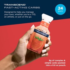 Transcend Foods Mini Strawberry Gel (.6 0.6 Fl Oz (Pack of 24),