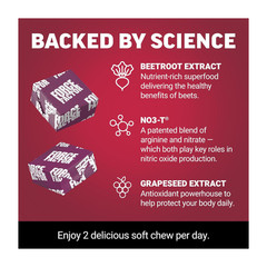 Force Factor Total Beets Blood Pressure Support, Beet Root Supplement Soft Chew