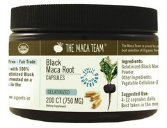 Gelatinized Black Maca Root Capsules – Certified Organic, Fresh Harvest GMO-Free