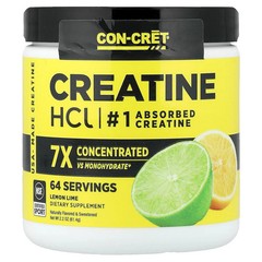 CON-CRET Creatine HCI 7x Concentrated vs Monohydrate Lemon 48 servings Exp 07/28