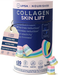 UPSA x Nourished Collagen Skin Lift Gummies Sugar-Free Gluten-Free 30 Count