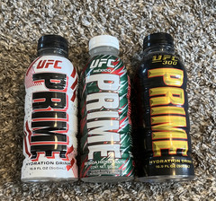 PRIME UFC Edition Hydration Electrolyte Drink, Lot of 3, 16.9 fl oz (500 mL)