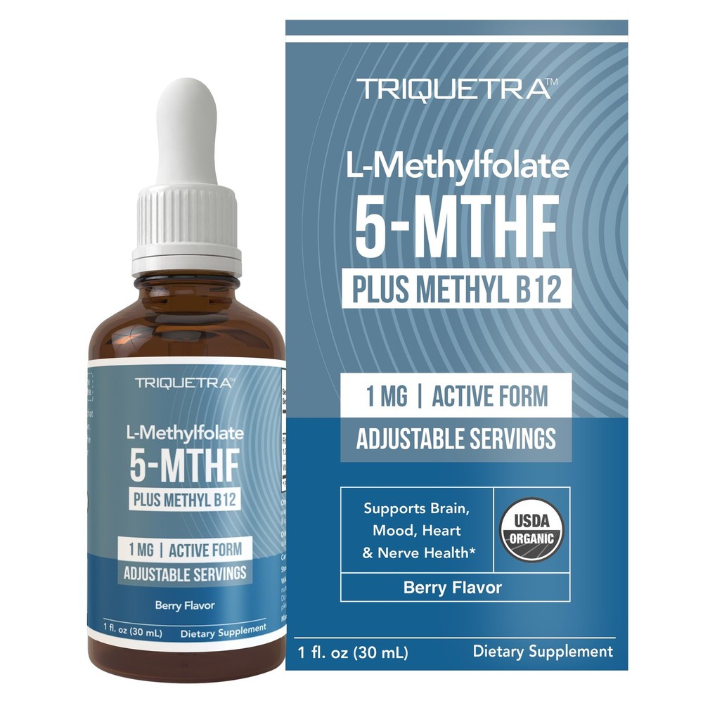 Organic Methyl Folate 1000 mcg + Methyl B12 Cofactor (300 Servings) –