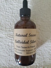 (6) Natural Source Ultra Colloidal Silver 1000 PPM – 4oz Glass Dropper Bottles