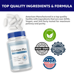 (5 Pack) Quietum Plus, Quietum Tinnitus & Ear Ringing Relief (300 Capsules)