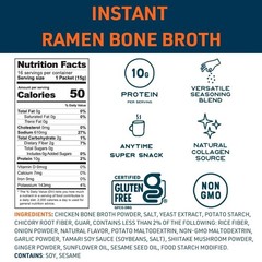 Instant Bone Broth Ramen Mix – 4 Pack, Savory Powdered Soup Base, Quick Meal