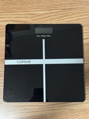 Digital Bathroom Scale – CUPSHE – Tempered Glass, LED Display
