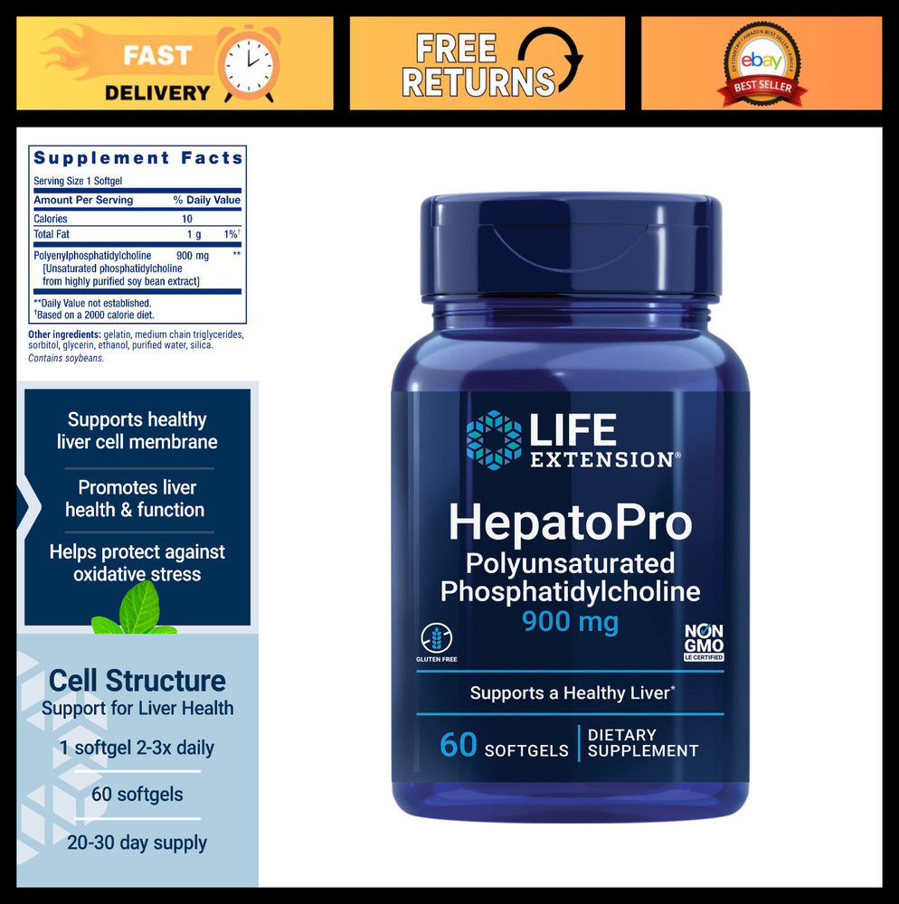 HepatoPro Liver Support Supplement, 900mg Phosphatidylcholine, Detox & Antioxida