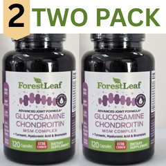 TWO PACK – Forest Leaf Glucosamine Chondroitin MSM Complex, Advanced Joint