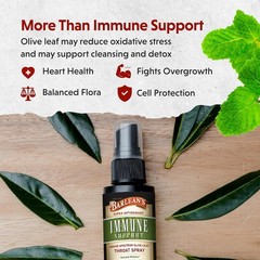 Barlean’s Fresh Olive Leaf Complex, Throat Spray, Soothing Peppermint Flavor