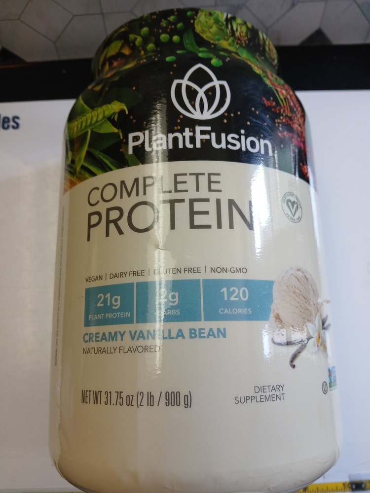 PlantFusion Complete Protein – Creamy Vanilla Bean 21 g protein 31.75 oz 12/2027
