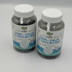Nature’s Way Kids Cool Calm & Collected 2pk 40ct Grape NEW Magnesium L-Theanine