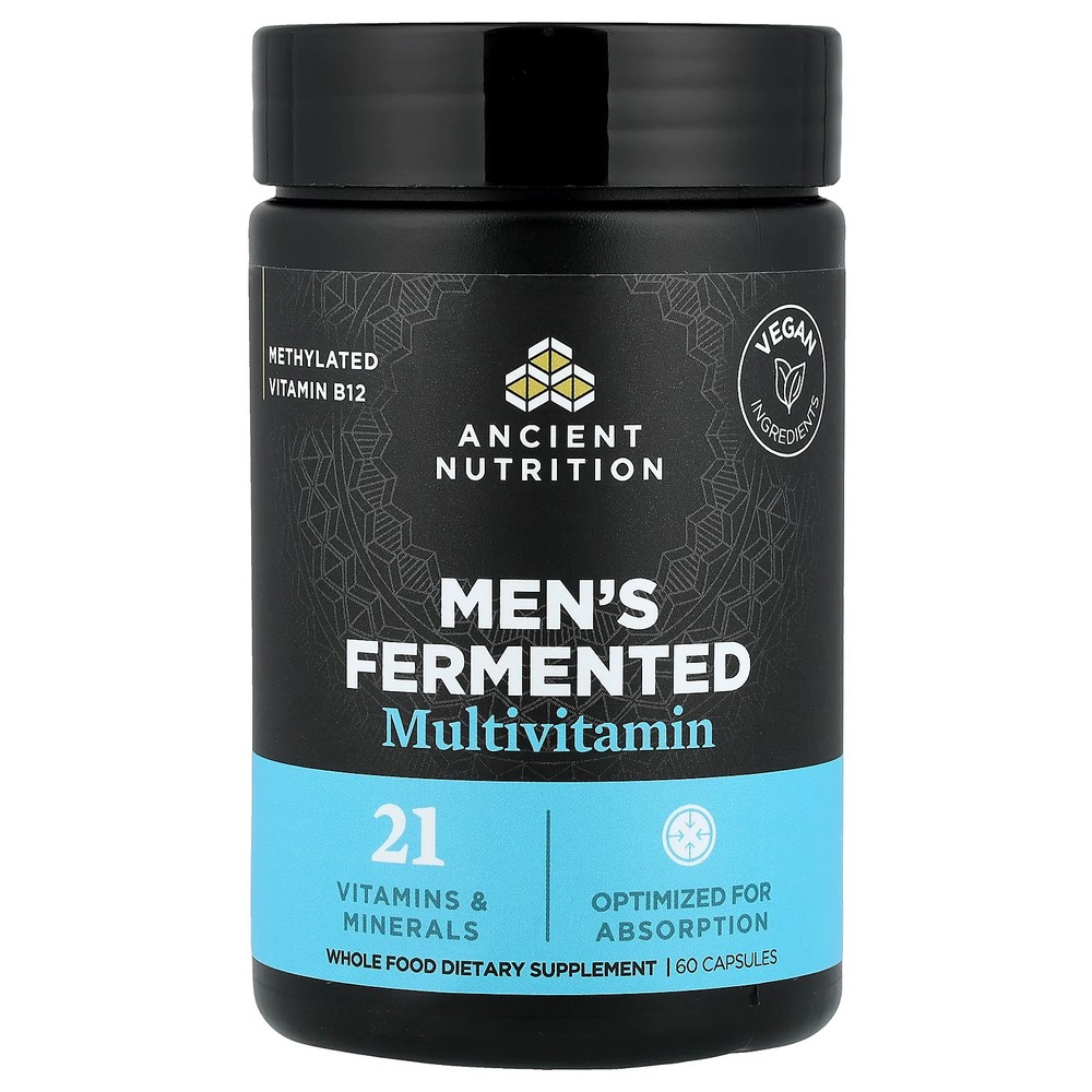 2 X Ancient Nutrition, Men’s Fermented Multivitamin, 60 Capsules