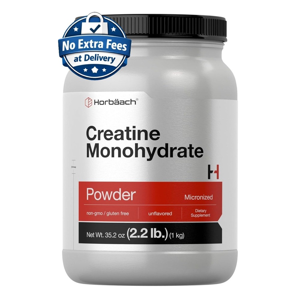 Creatine Monohydrate Powder Micronized 2.2 lb | Non-GMO, Gluten Free, Unflavored