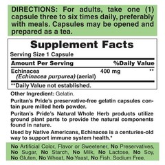 Puritan’s Pride Echinacea 400 mg – 200 Capsules