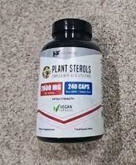 Plant Sterols 2000mg | 240 Count Maximum Strength Beta Sitosterol by Healthfare