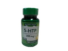 Nature’s Truth 5-HTP 200mg 50 Capsules (100mg per Capsule) -Sealed, EXP 03/2025