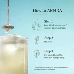 ARMRA Colostrum Health Revival Unflavored 120g 120 Servings Powder Supplement