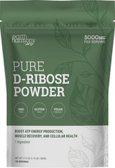 Earth Harmony Pure D-Ribose Powder 5000mg – 17.6 oz / 100 Servings EXP: 03/2027