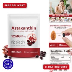 Rulviou Premium Astaxanthin 12mg Softgels | Antioxidant for Eye & Joint Health