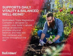 BioEmblem 2X Glycinate Triple Complex | 300mg Magnesium Magnesium 90 Capsules