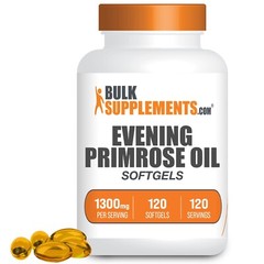BulkSupplements Evening Primrose Oil Softgels 120ct – 1200mg Per Serving