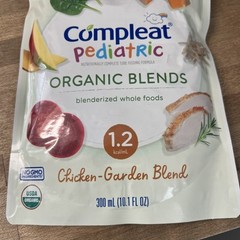 Compleat Pediatric Organic Blends Blenderized Tube Feeding Chicken 10.1 oz 1 Ct