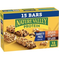Nature Valley Protein Bars Variety Pack, Gluten Free 15 Count (Pack of 1)