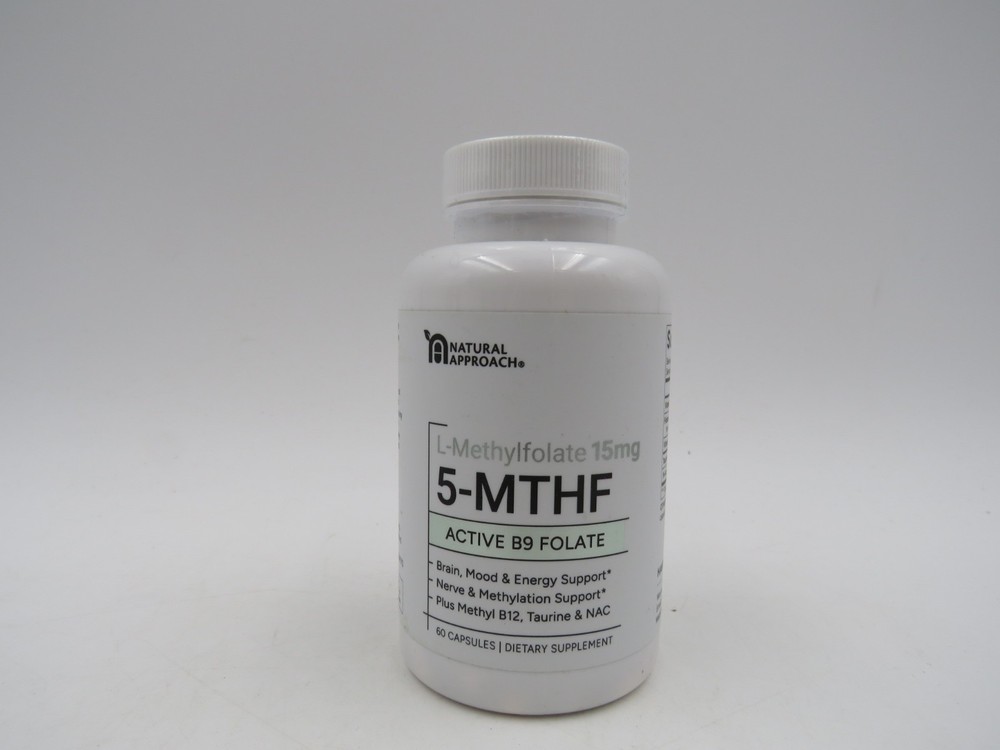 Natural Approach High Absorption 5-MTHF L-Methylfolate 15mg EXP 01/27