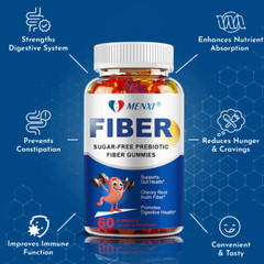 Fiber Gummies 5000mg Per Serving Natural Supplement, Healthy Digestion, Immunity