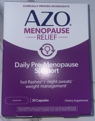 AZO MENOPAUSE RELIEF DAILY PRE-MENOPAUSE SUPPORT SUPPLEMENT 30 Capsules 03/28