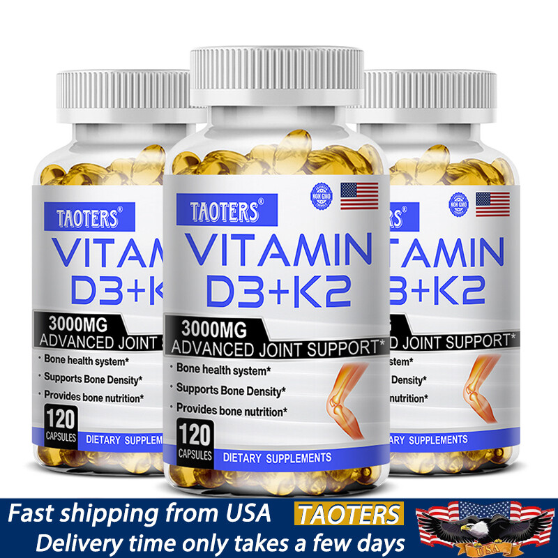 Vitamin K2 (MK7) with D3 5000 IU Supplement, Immune Health & Joint Support
