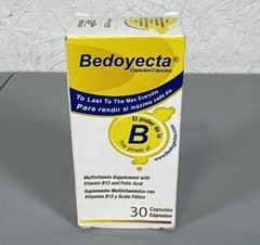Bedoyecta Multivitamin with Vitamin B12 and Folic Acid 30 – Capsules Exp 05/2027