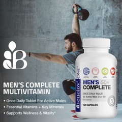 MEN’S 50+ COMPLETE Improve Memory Speed Up Muscle Recovery Promotes Fat Loss