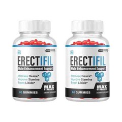 2-Pack Erectifil Gummies – All Natural Support For Men -120 Gummies