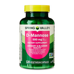 (3 Pack) Spring Valley D-Mannose, 500 mg, Urinary Tract Support, 120 Capsules