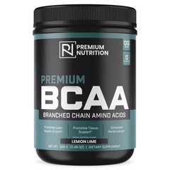 Premium BCAA Energy Supplement 0G Sugar, 0 Carbs (Lemon Lime)