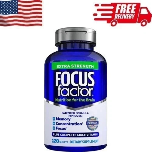 Focus Factor Adults Maximum Strength- Brain Supplement designed for Memory –