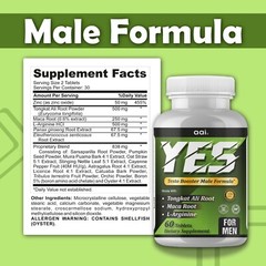 ENHANCING PILLS FOR MEN, LIBIDO, PERFORMANCE & STAMINA SUPPORT 60 Ct- 12/2025